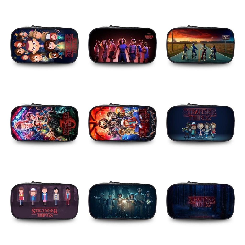 Geräumiges Federmäppchen aus Oxford-Material Stranger Things für Schüler Universelles Geschlechtsdesign