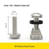 M6 Galvanized Cross Machine Screws with Cage Nuts for Server Racks and Chassis