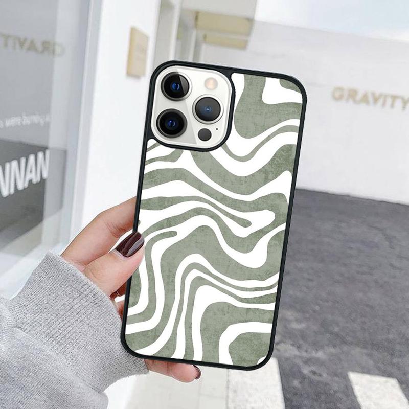 Fashion Abstract Art Line Wave Phone Case Cover For iPhone 17 Air 15 16e 11 13 14 Pro Max 12 Plus Max Fundas