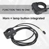 Bicycle Switch Sensitive 2 In 1 Non-slip Black E-bike Horn Headlight Combination Switch Button Bike Accessories for Outdoor