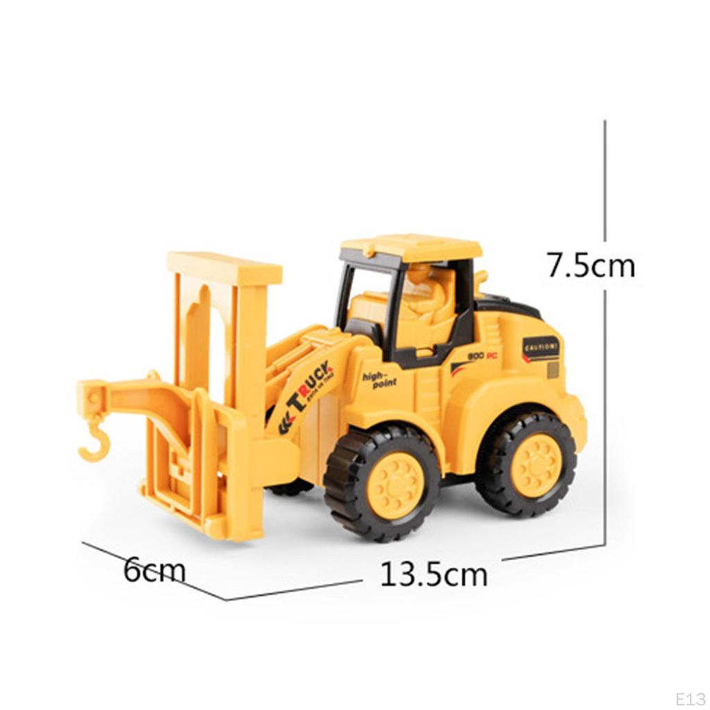 Carrier Vehicle Toy, Diecast Engineering Vehicle, Kids Compact S, Cartoon Construction Vehicles for