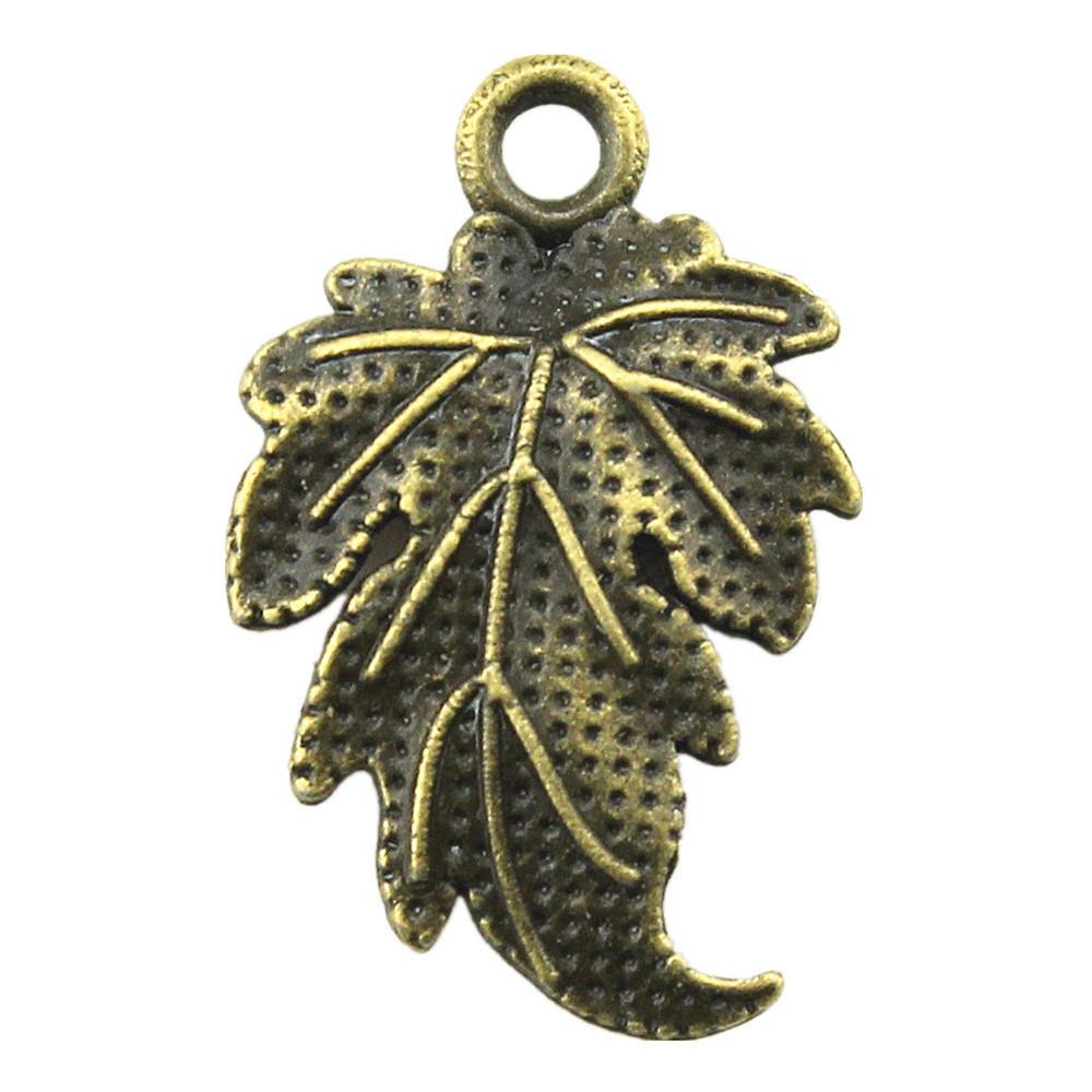 Filigree Leaf Charms Antique Alloy Pendants For Nature Inspired Jewelry