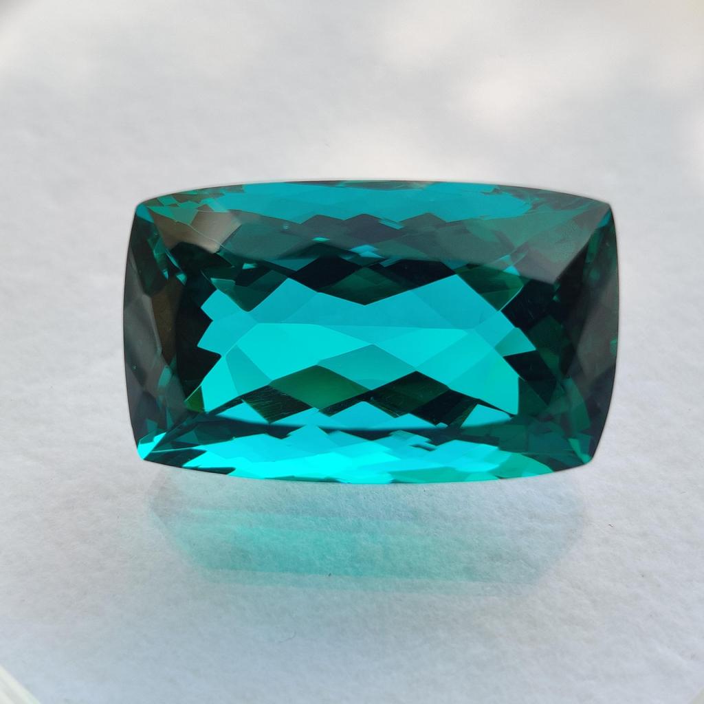 Rectangular Cut Natural Glass Stone, Loose Stone, 37.90 Carat, 26x16x14 Size Stone.