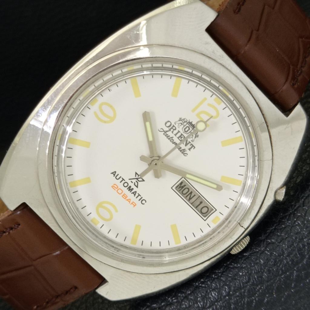 

ВИНТАЖНЫЕ МУЖСКИЕ ЧАСЫ ORIENT AUTOMATIC 46941 JAPAN С БЕЛЫМ ЦИФЕРБЛАТОМ a500710-5 R154-a500710