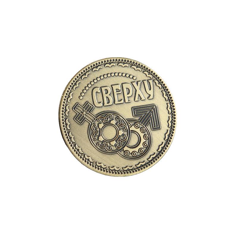 

Russian Men s and Women s Bar Decision Coin Commemorative Coin Souvenir светло-серый