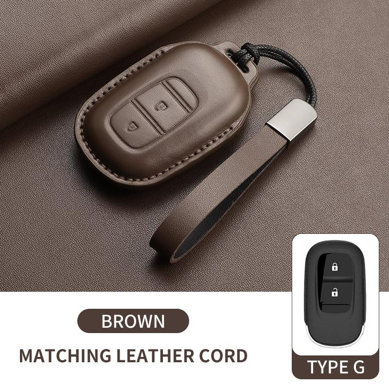 Leather Car Key Case Cover for Honda Odyssey Xrv Civic HR-V Crv Accord Integra Durable Car Key Fob Shell Decorative Accessories