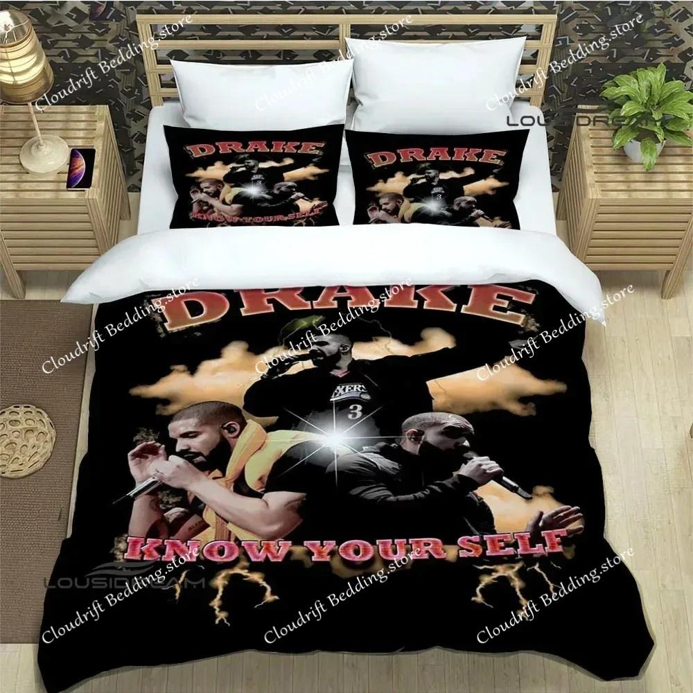 Rapper Drake 3D Printed Bedding Sets Exquisite Bed Supplies Set Duvet Cover Bed Comforter Set Bedding Set Luxury Birthday Gift