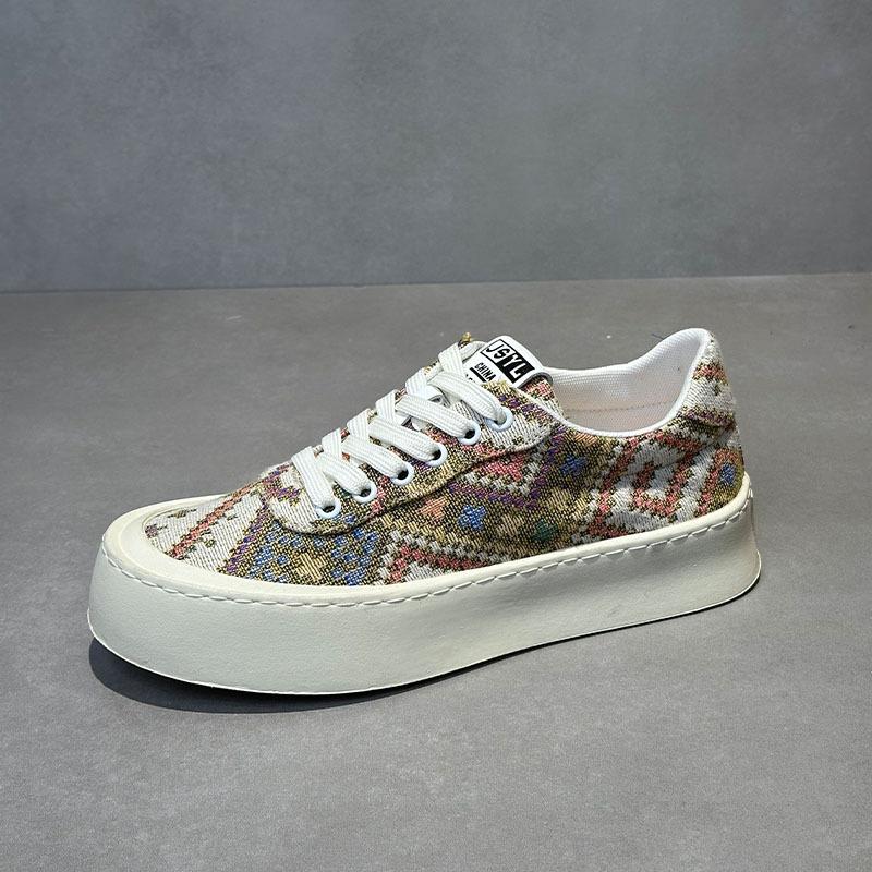 

Мода Мода Мужские парусиновые туфли 2025 Весна Осень Новые Дышащие Вышивка Повседневные Плоская подошва Увеличение роста Удобные Нескользящие Кроссовки 39 коричневый