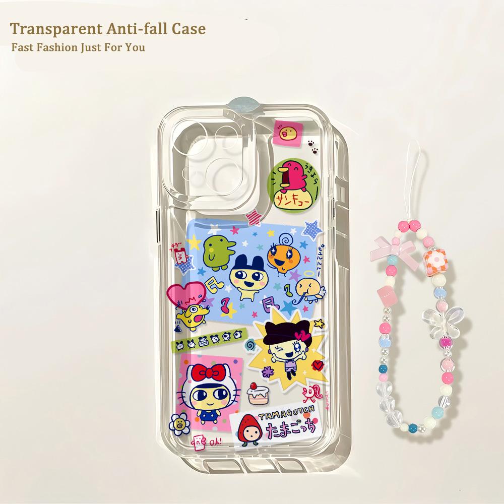 

Cute Tamagotchis With Bracelet Phone Case For Samsung Galaxy S25 S24 S23 S22 S21 S20 FE Note20 10 Edge Plus Ultra 5G Back Cover Samsung S23 Plus 5G