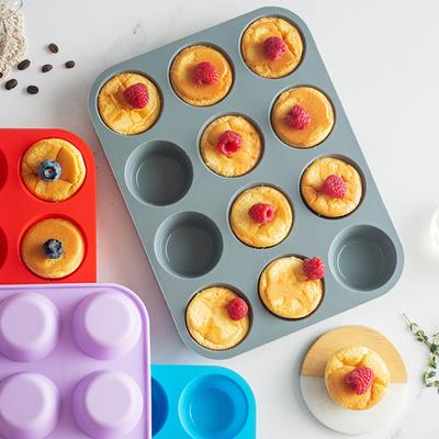 Stampo in Silicone per Dolci a 12 Fori per Cottura Stampo 3D per Dolci Stampo Sfera Rotonda al Cioccolato Stampo per Cupcake Stampo per Torta DIY Muffin Strumento da Cucina