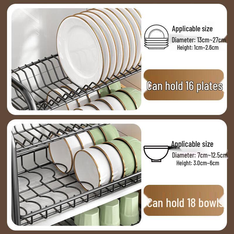 Qin Chen 3-Tier Countertop Dish Drying Rack