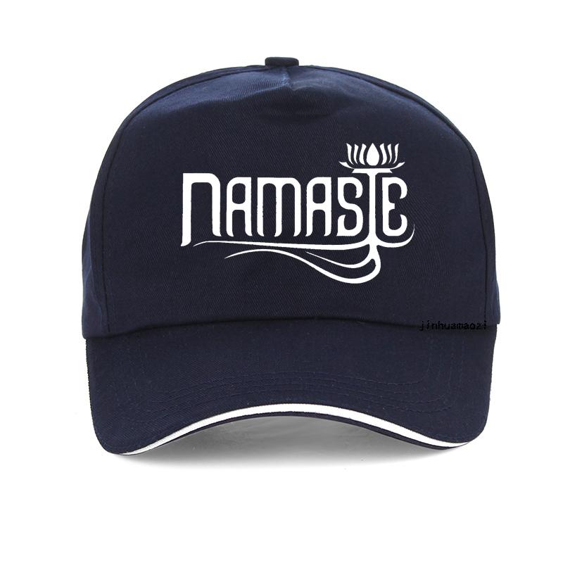 Om Women Hat Namaste Yoga Printing Baseball Cap Indian Namaste Words Religion Lotus Yoga Golf Caps Adjustable Snapback Hats Adjustable