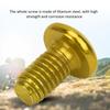 M5x10mm Mountain Bike Brake Disc Titanium Steel Screw Bicycle Universal T25 Head BoltsYellow
