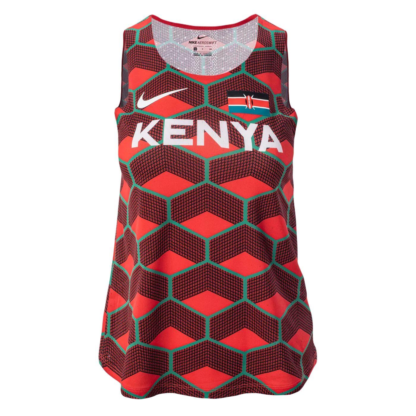 

New Nike AEROSWIFT Tank Top Women s Red/Green CV0381-673 XS