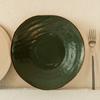 Keramik Retro Stil Große Platte Unregelmäßige Gemüseteller High-End Pastateller Steakteller Haushaltsgeschirr