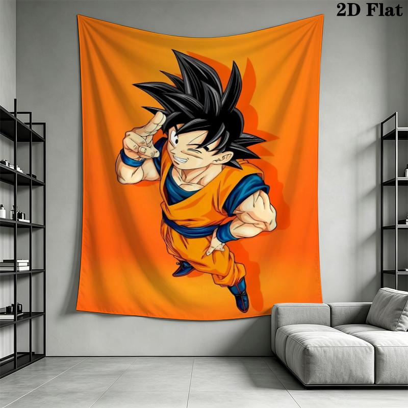 DRAGON BALL Wall Tapestry Aesthetic Wall Hanging Printed Fabric Blanket Decorative Tapestries for Bedroom Living Room Home Decor