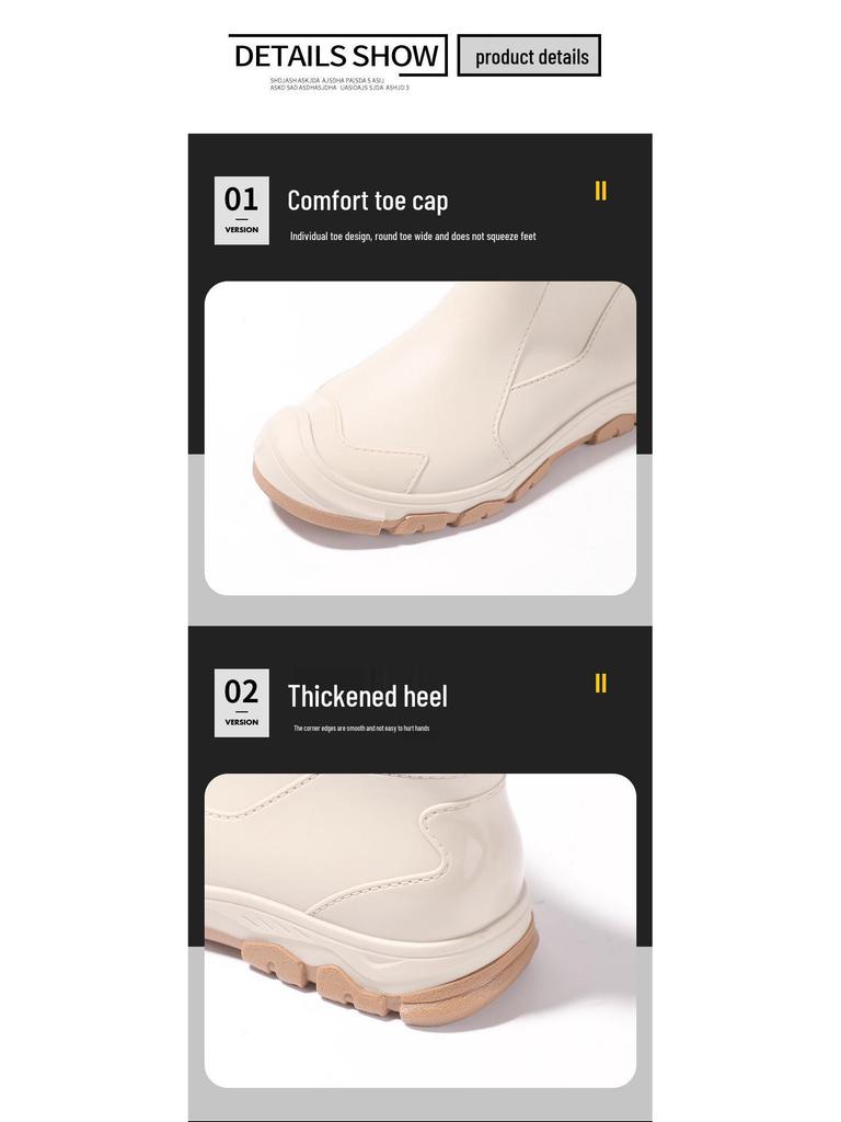 Men's Non-Slip Waterproof Low-Cut Rain Boots for Fishing and Outdoor Use