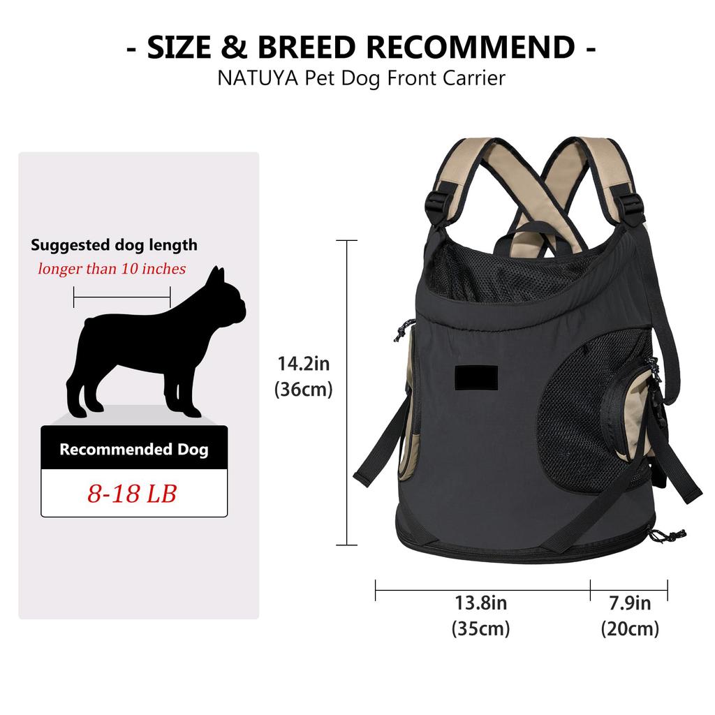 Breathable Adjustable Chest Carrier For Dogs Cats Secure Front-Facing Pet Backpack With Strap For Daily Adventures Outdoor Cats Backpack