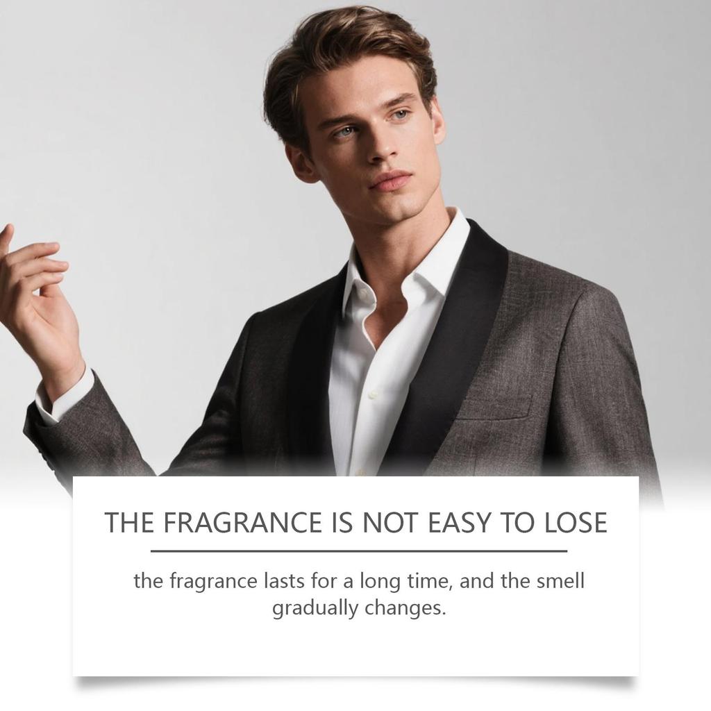 AMZ Men's Charm Cologne: Men's Long-lasting Fragrance, Woody Floral Fragrance Men's Charm Fragrance. Ideal Valentine's Day Gift for Him.