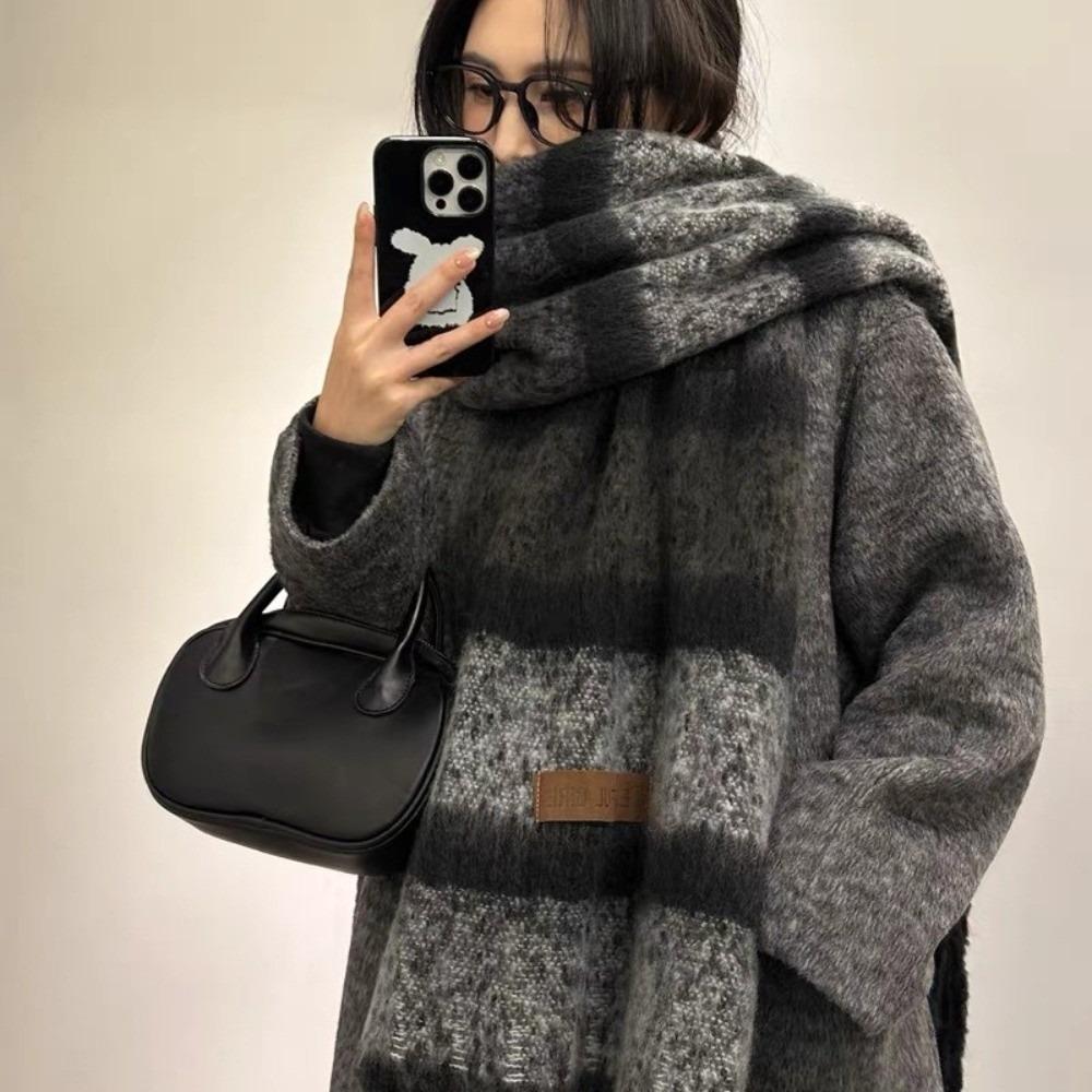 Mohair Scarf Soft Neck Warmer New Neckerchief  Skiing