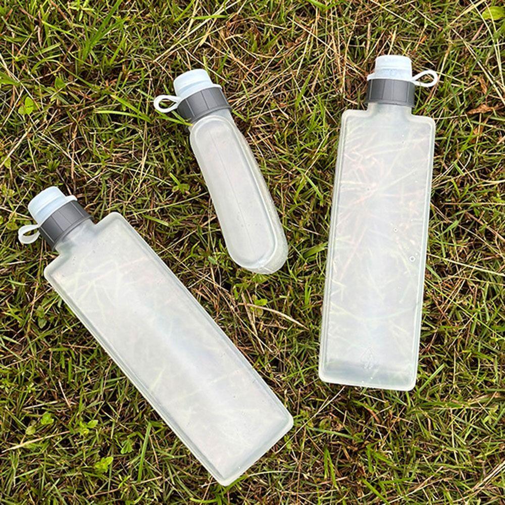 Portable Curved Water Flask 180/330/350ml Squeezing Water Bottle Running Water Bottle  Fitness