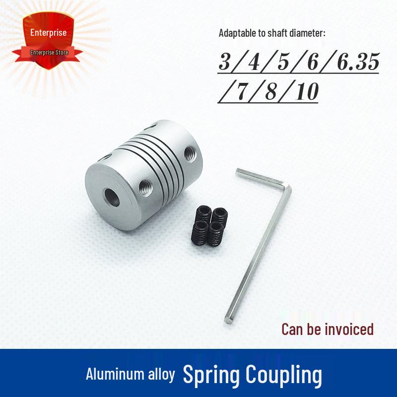Aluminum Alloy Elastic Spring Coupler for Encoder Engraving Machines (3-10mm) 4mm to 6mm