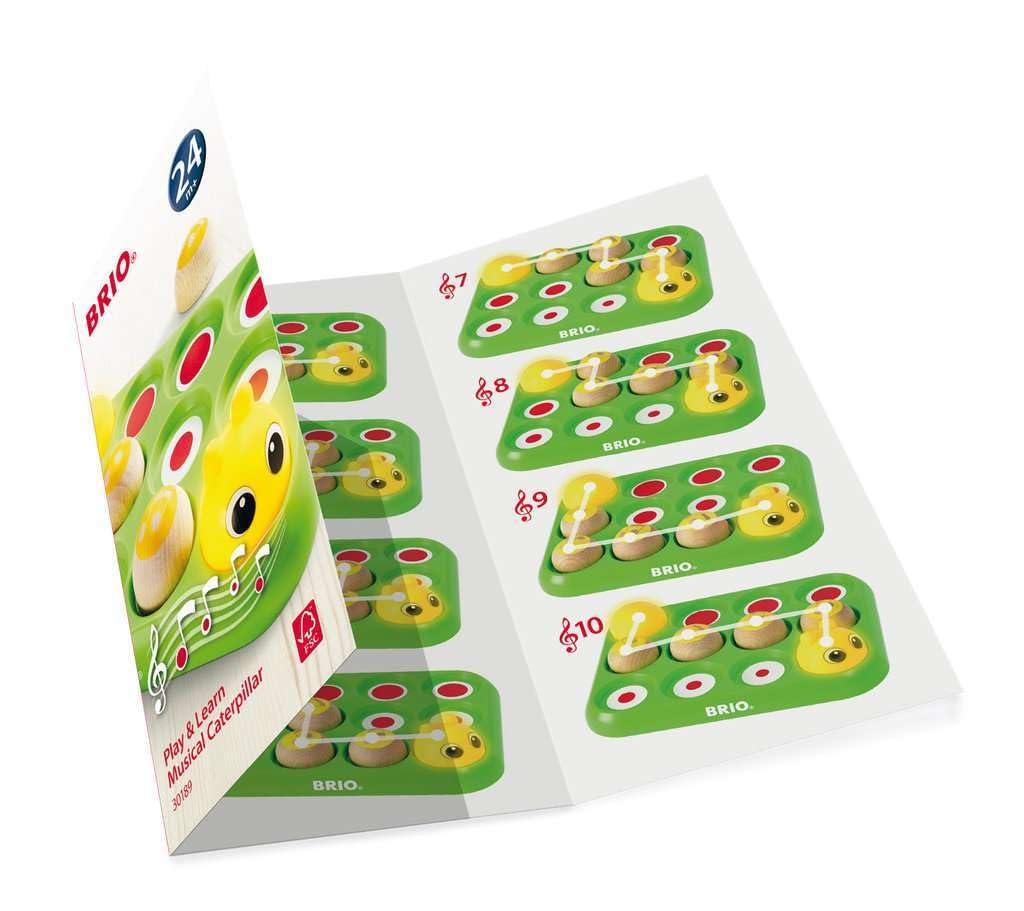 BRIO Play & Learn Musical Caterpillar 30189, for ages 2 and up. [Toy, Wooden Toy, Gift (Birthday/Christmas)]