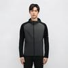 Anta Running Series Logo Woven Hooded Zip-Up Long Sleeve Jacket Men jackets Castle-Gray Basic-Black 952445601-5