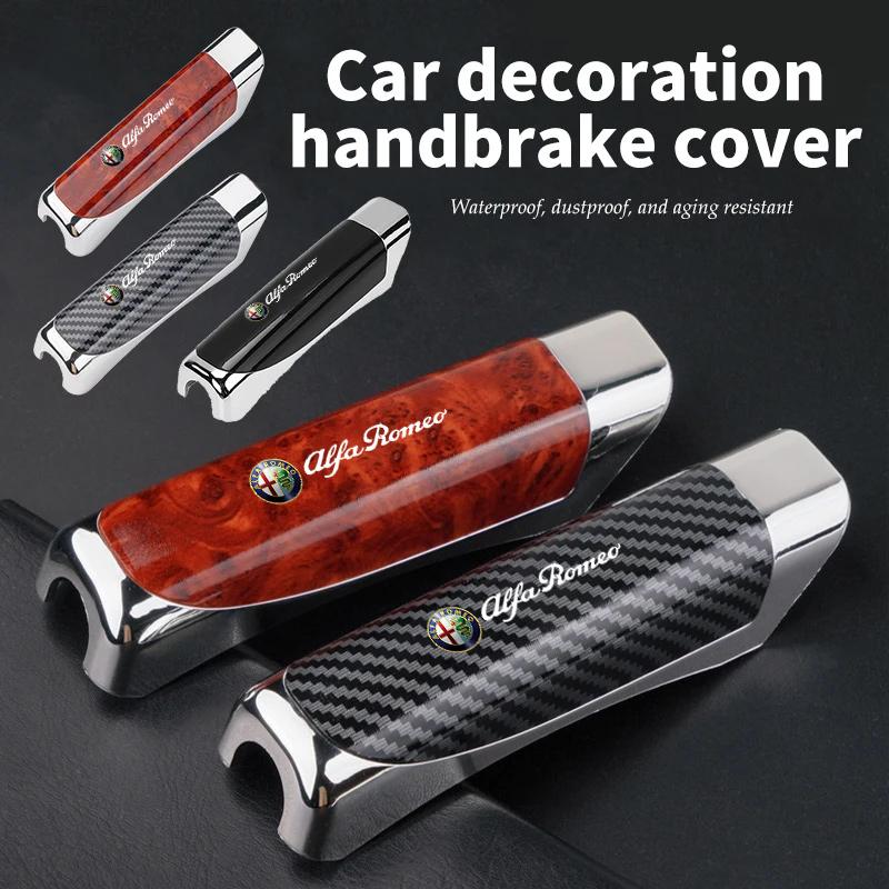 ABS Car Interior Handbrake Grip Protector Cover For Alfa Romeo giulia stelvio giulietta 159 147156 166 Accessories key Cover