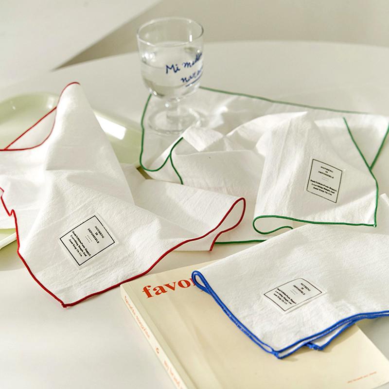 1Pc Cover Cloth Originality Placemat Retro Style Solid Color Rural Style Photography Props Decorative Cloth Cotton