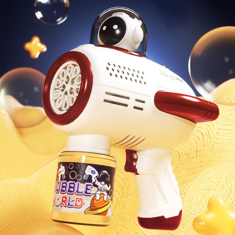 2023 New Children's Bubble Machine Toy INS Burst Fully Automatic Hand-held Astronaut Electric Blowing