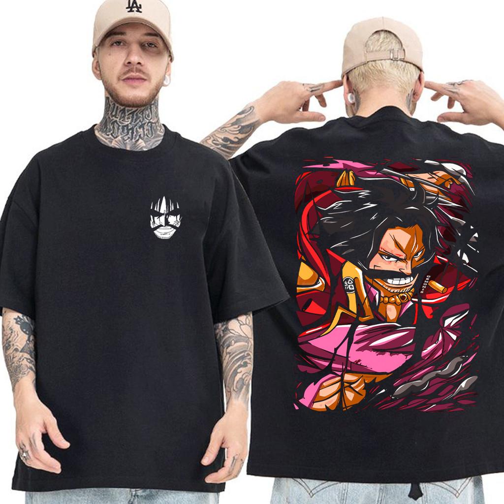 

Гол Д. Роджер Японское Аниме ONE PIECE Мужская Женская Летняя Футболка Харадзюку Винтаж Короткий Рукав Свободная Оверсайз Повседневный Комфорт Y2k S