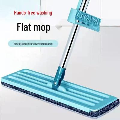 Hands-Free Dual-Use Flat Mop for Wet & Dry Floors with High Absorption