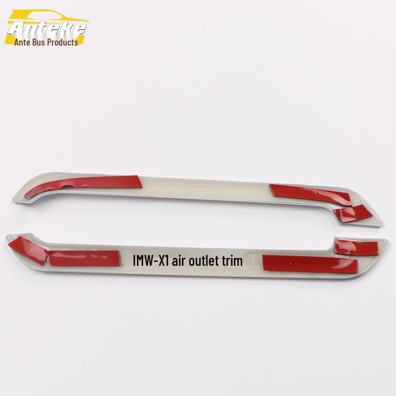 16 X1 Front Lower Air Outlet & Center Console Dashboard AC Trim Strip Sticker.