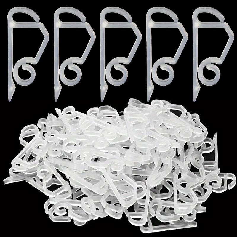 

20-200Pcs String Lights Holder Light String Clips Outdoor Gutter Clip Holiday Wire Clamp Festival Halloween Christmas Decoraton 20pcs білий