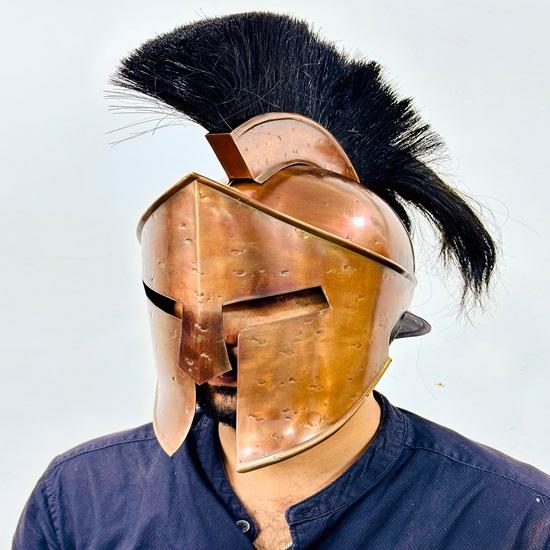 300 Спартанский шлем Средневековый стальной шлем с внутренней подкладкой Лучший подарок — фото 3