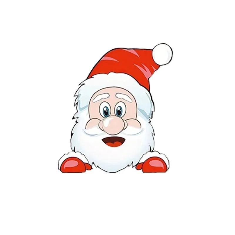 LYKX Christmas Santa Claus Reindeer Car Stickers Waterproof Auto Rear Windshield Window Body Vinyl Decals Decoration Accessories