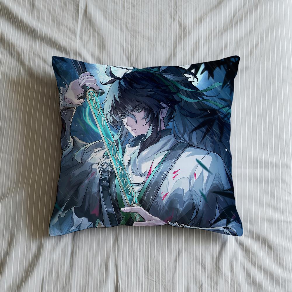 Cushion Qiuyuan Cover Soft Case For Wuthering Sofa Waves Living Room Home Comfortable Office Decor Protective Pillow Covers