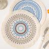 Round Placemat Cotton Tassel Antiskid Dining Table Mat Absorbent Insulation Dish Pad Desk Decoration And Accessories Plate Mug
