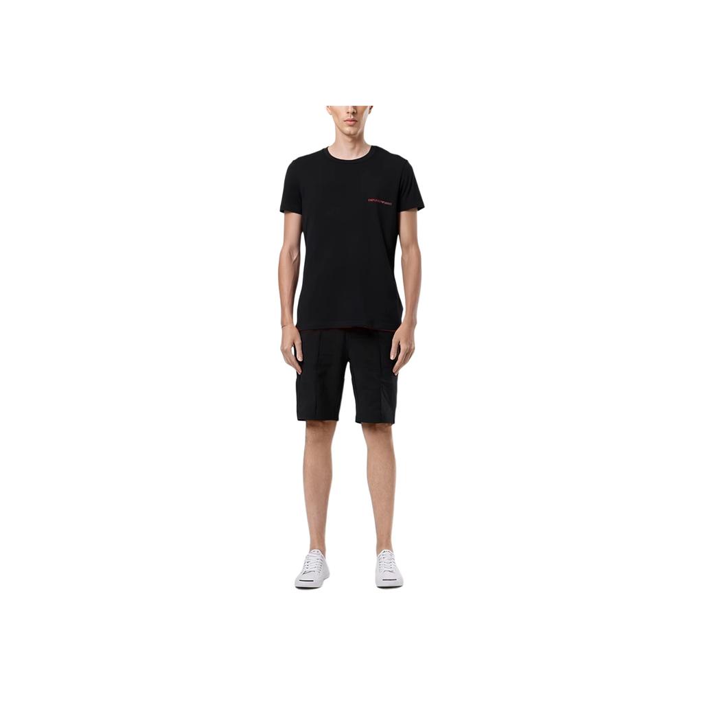 Emporio Armani Casual English Print Short Sleeve T-Shirt Men Tops 1110358-A7170-0020