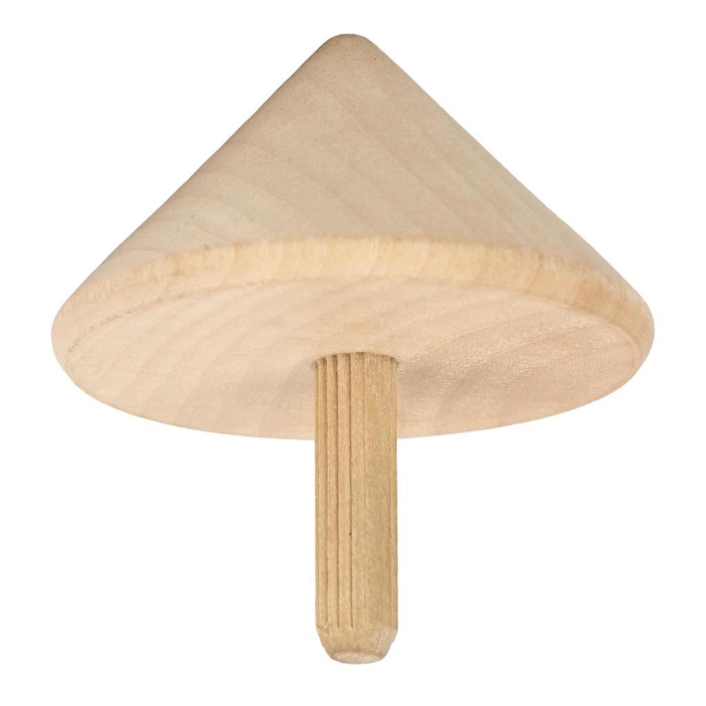 Wooden Top Craft Toy Rotating Wood Top Craft Gyroscopes Toy Gifts for DIY Kids Children Type A