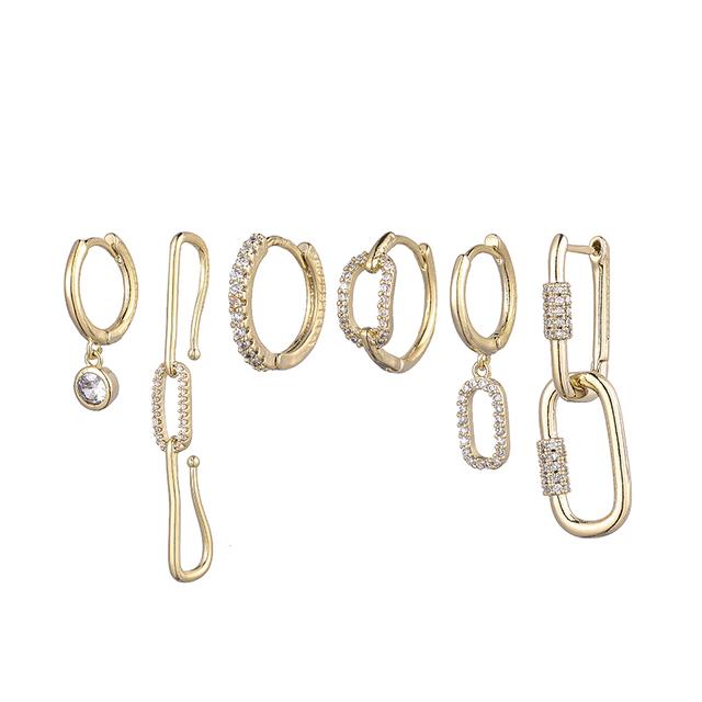 

Серебряный цвет медь циркон луна звезда жемчуг вода-капля кисточка комплект из 6-ти серег блестящие роскошные украшения для вечеринки Huggie