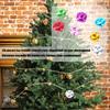 36Pcs Eco Friendly Colorful Cross Bells For Christmas Tree Decorations DIY Crafts With Durable Vacuum Plating Finish