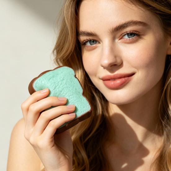 Simulation Toast Squeeze Toy Stress Anxiety Relief Shapeable Bread Sensory Toy Soft Stretchy Simulated Food Pinch Fidget Toy