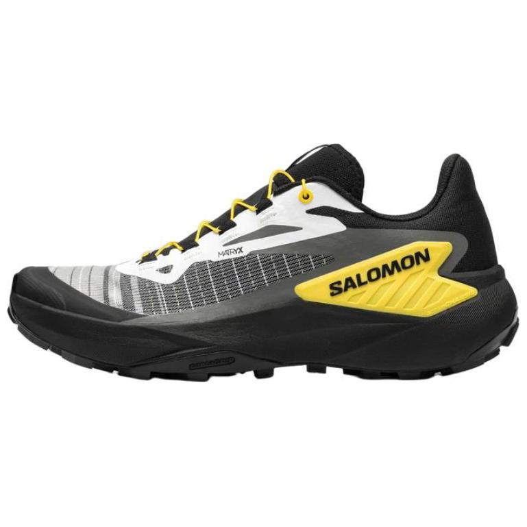Salomon Genesis Trendy Sports Shock Absorbing Durable Breathable Support Low Top Casual Trail Marathon Running Shoes Men sneaker Black 477628