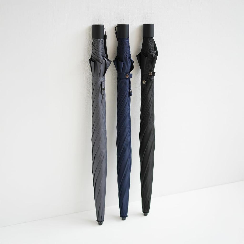 Komiya Shoten Folding Can Be Carried Without Can Be Used Like a Long and Ultra Double Umbrella, Folding, Umbrella, Men's Women's, Durable,