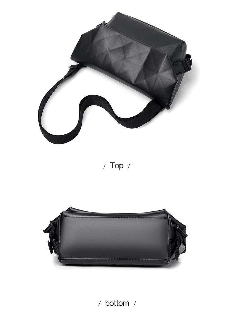 Koreanische Argyle Herren Umhängetasche: Trendige, vielseitige Umhängetasche mit großem Fassungsvermögen & leichter Rucksack