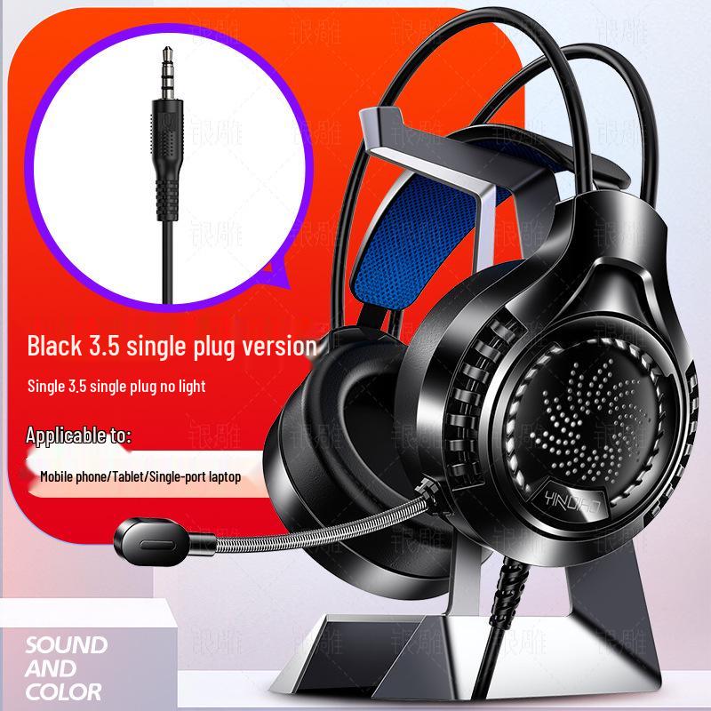 Q7 Wired Luminous 7.1 Surround Sound USB Gaming Headset (Over-ear)