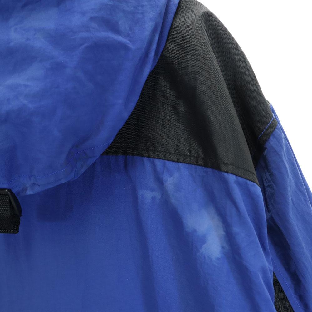 TOMMY HILFIGER 90s Old Flag Tag Nylon jacket M Blue Back fleece Men's Used