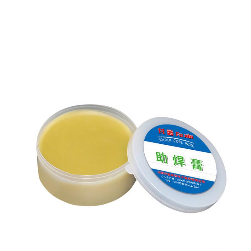 Scatola di plastica Pasta saldante Flusso di colofonia Flusso per saldatura senza piombo Pasta per saldatura di riparazione ferro Stagno per saldatura Olio per saldatura Flusso per saldatura